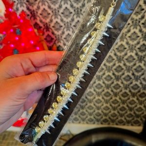 Pink pewter headband